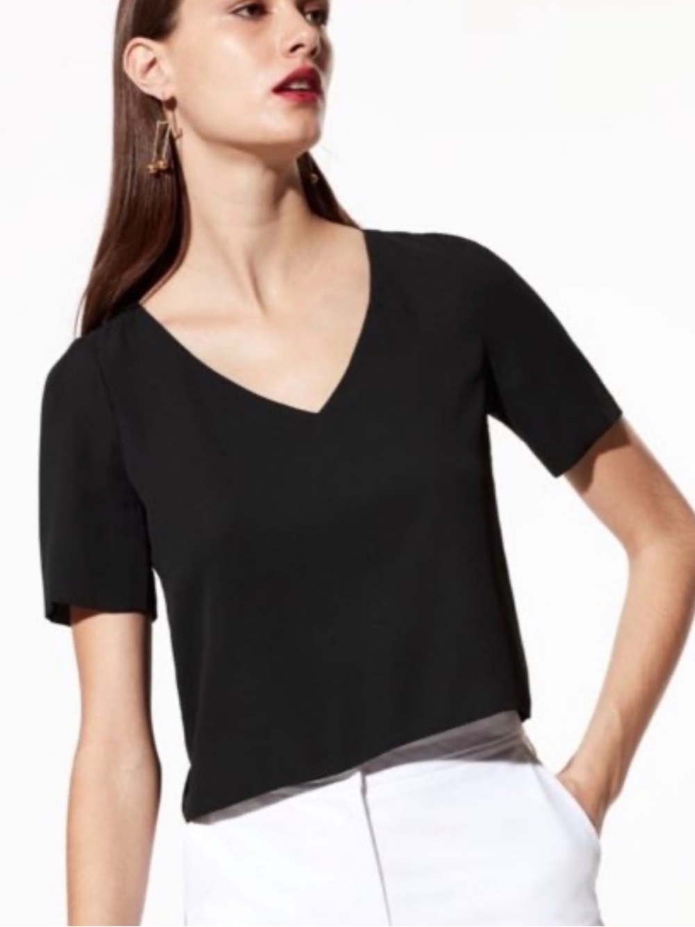 Aritzia Babaton Randy Blouse (Black)